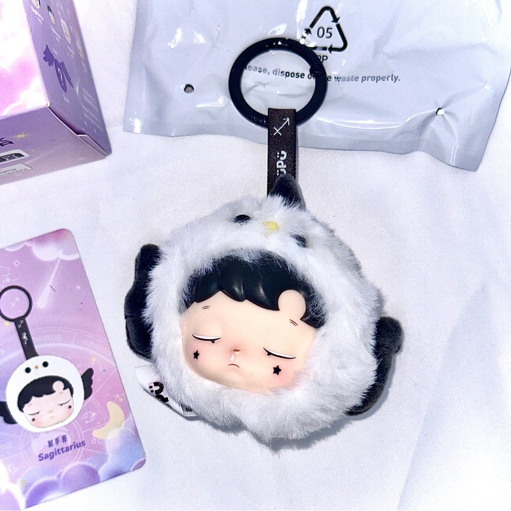 “Sagittarius” Hacipupu plush bag charm keychain PopMart plushie constellation